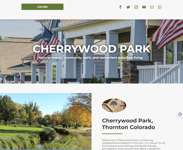 Neighborhood Website Example