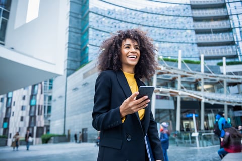 woman on phone