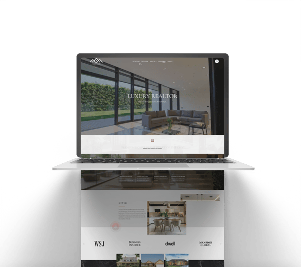 Long Website mockup